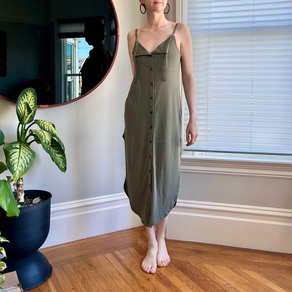 Alma xx Rebels Slip Dress, Spanish Moss, size S - Picture 3 of 4